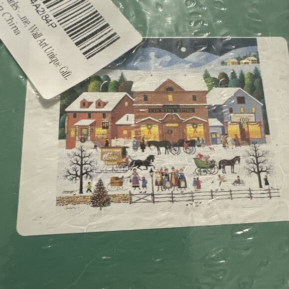 300 Pcs Puzzle Old time Town Winter Christmas - Picture 1 of 7